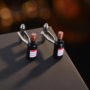 High Wine Bottle Cufflinks Suit French Shirt Cufflinks Men Sleeve Button