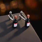 High Wine Bottle Cufflinks Suit French Shirt Cufflinks Men Sleeve Button