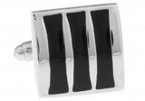 Square Colour Stripes Cuff Links for Men