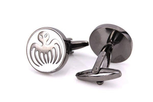 Enamel sea octopus cufflinks French shirt cuff links groom's wedding gift