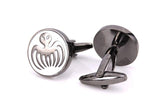 Enamel sea octopus cufflinks French shirt cuff links groom's wedding gift