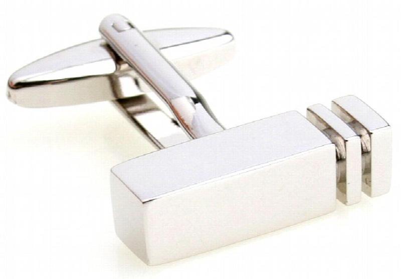 Lepton Classic Rectangle Cufflinks, Simple Design Cufflink Gift