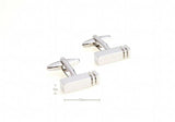 Lepton Classic Rectangle Cufflinks, Simple Design Cufflink Gift