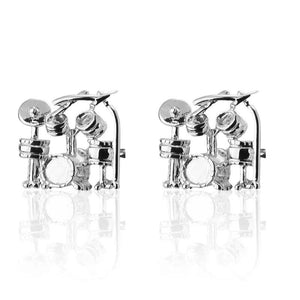 Drum Kit Cufflinks for Men High Jewelry