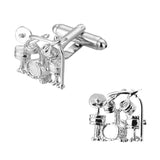 Drum Kit Cufflinks for Men High Jewelry