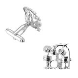 Drum Kit Cufflinks for Men High Jewelry