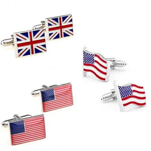 Flag Cufflink Cuff Link 1 Pair Big Promotion