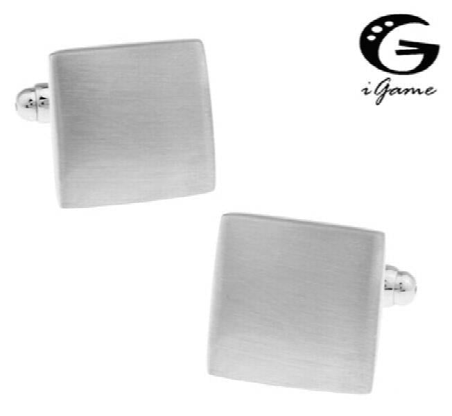 Men's Silver Copper Square Cuff Links