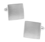 Men's Silver Copper Square Cuff Links