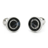 Crystal Cufflinks, Brass Material, Double Sided
