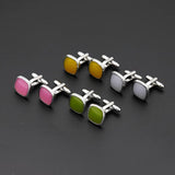 Youthful Copper Cufflinks Colorful Jewelry for Suit