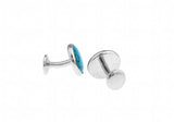 Round Natual Stone Copper Cufflinks Wholesale&retail