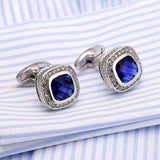 Crystal Cufflinks Wedding Suit Shirt Gemelos Men Jewelry