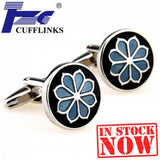 Enamel Epoxy Cufflink Cuff Link Set - 2 Pairs