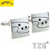 Elegant Stone Cufflink Cuff Link Pair