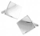 Engravable Silver Copper Cuff Links for Men