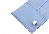 Engravable Silver Copper Cuff Links for Men