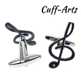 Musical Note Tie Clip Cuff Links Men Jewelry C10027
