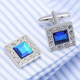 Crystal Cufflinks Top Party Wedding Shirt Gemelos Jewelry Button 141