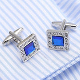 Crystal Cufflinks Top Party Wedding Shirt Gemelos Jewelry Button 141