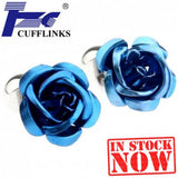 Rose Cufflink Cuff Link 2 Pairs Promo