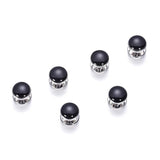 Enamel Gemelos Tuxedo Collar Studs 8 PCS Set