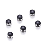 Enamel Gemelos Tuxedo Collar Studs 8 PCS Set