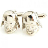 Siver Superheros Cufflink Cuff Link 2 Pairs Promotion