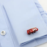 Men's Fire Engine Cufflinks Red Fireman Cuff Links