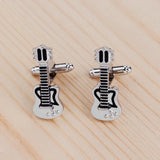 Zhijia Guitar Cufflinks For Mens French Shirt Cuff Links Party Club