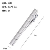 Silver Copper Alloy Men's Tie Clip Business Accessory