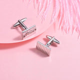 Copper Enamel Retro Pattern Cufflinks Wedding Jewelry