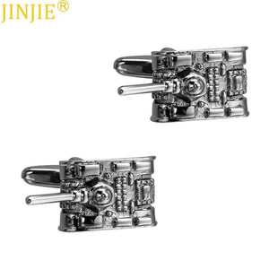Tank Shape Metal Cufflinks for Men French Shirt Cuff Button