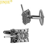 Tank Shape Metal Cufflinks for Men French Shirt Cuff Button
