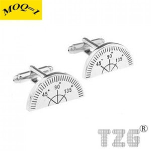 Protractor Cufflink Cuff Link Pair Promo