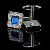 Men's Enamel Crystal Cufflinks High Wedding
