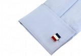 French Flag Copper Cuff Links