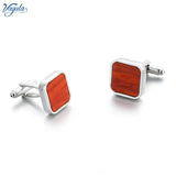 Wood Cufflinks Gemelos Button Wedding Gift