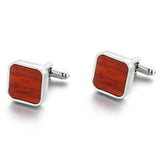 Wood Cufflinks Gemelos Button Wedding Gift
