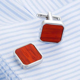 Wood Cufflinks Gemelos Button Wedding Gift