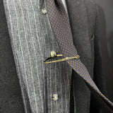 Golden Leaf Tie Clip Shirt Concealed Button No Trace Ties Clips