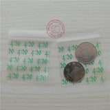 100pcs Jewelry Zip Lock Bags Green DIY Packaging Display Sealed Bag 2x2