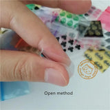 100pcs Jewelry Zip Lock Bags Green DIY Packaging Display Sealed Bag 2x2