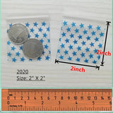 100pcs Jewelry Zip Lock Bags Green DIY Packaging Display Sealed Bag 2x2
