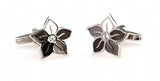 Flower Colour Crystal Copper Cuff Links