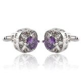 Men's Rhinestone Cufflinks Woman's Wedding Studs