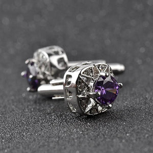 Men's Rhinestone Cufflinks Woman's Wedding Studs