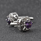 Men's Rhinestone Cufflinks Woman's Wedding Studs
