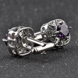 Men's Rhinestone Cufflinks Woman's Wedding Studs