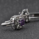 Men's Rhinestone Cufflinks Woman's Wedding Studs